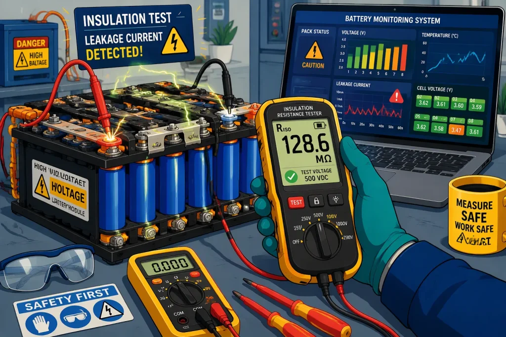 Isolation Monitoring in High-Voltage Lithium Battery Packs: Detecting Leakage Before a Safety Fault