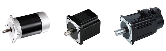 Three brushless DC motor designs for battery-powered equipment.
