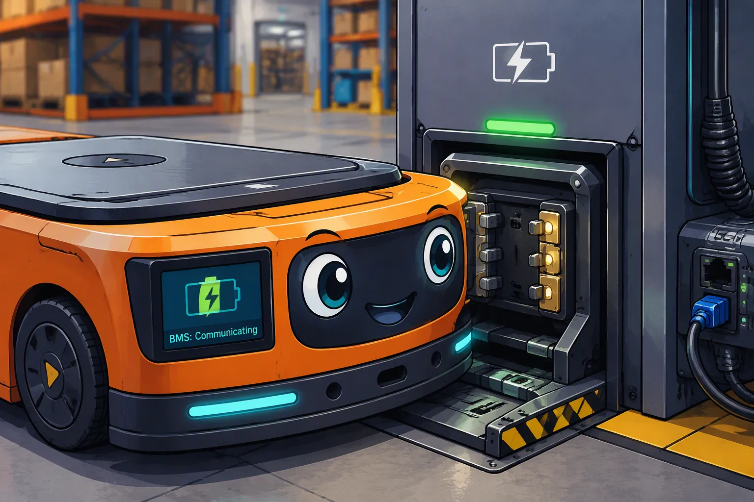 AMR Battery and Charging Dock Integration: Aligning BMS Communication, Charging Control and Mechanical Interfaces