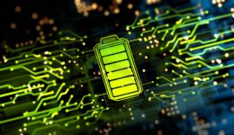 Abstract Battery supply digital concept